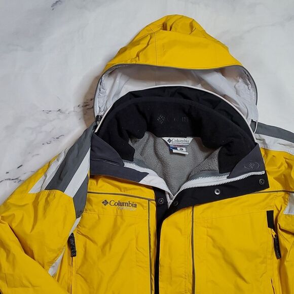 Columbia Sportswear Black/Yellow Vertex Omni-Shield Layered Coat - Picture 4 of 12